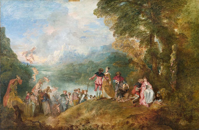 The Embarkation To Cythera By Antoine Watteau