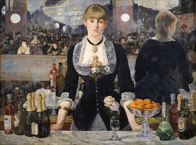 A Bar At The Folies Bergere By Edouard Manet