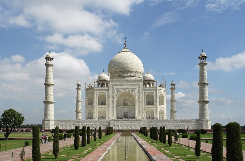 The Taj Mahal and its reflecting pool