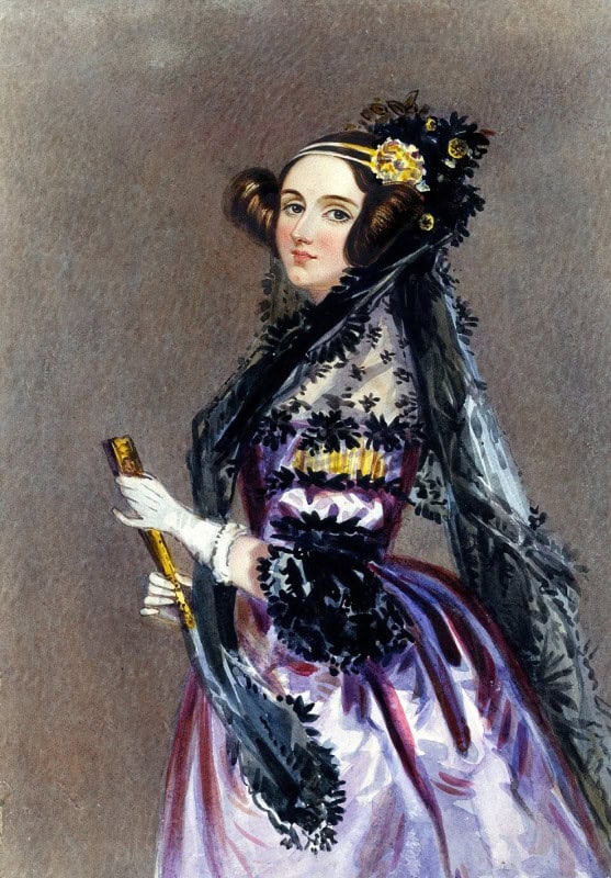 Portrait of Ada Lovelace by Alfred Edward Chalon, about 1840
