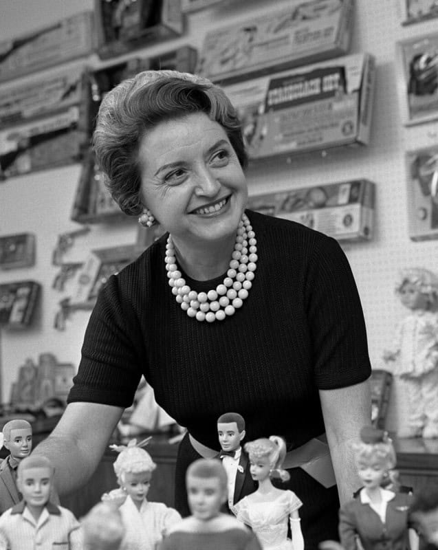 Ruth Handler, co-founder of Mattel and creator of Barbie, photographed in 1961
